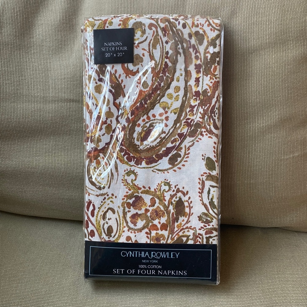 NWT  Cynthia Rowley cotton napkins